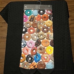 Men's Crew Socks Size 6-13 Doughnut Variety Print